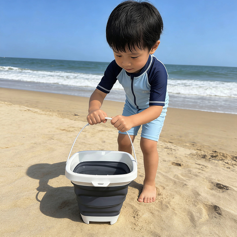 Kids Outdoor Mud Kitchen - Draagbare opvouwbare strandemmer Opvouwbare wateremmer Essentiële