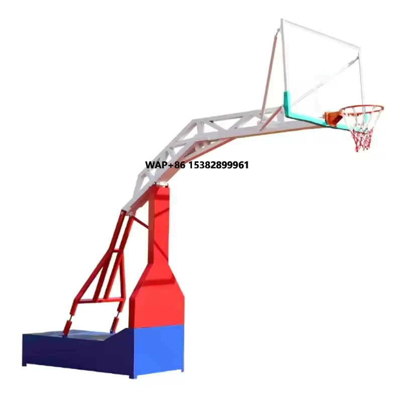 Basketball Hoop Outdoor - Draagbare verstelbare basketbalring met gehard glazen