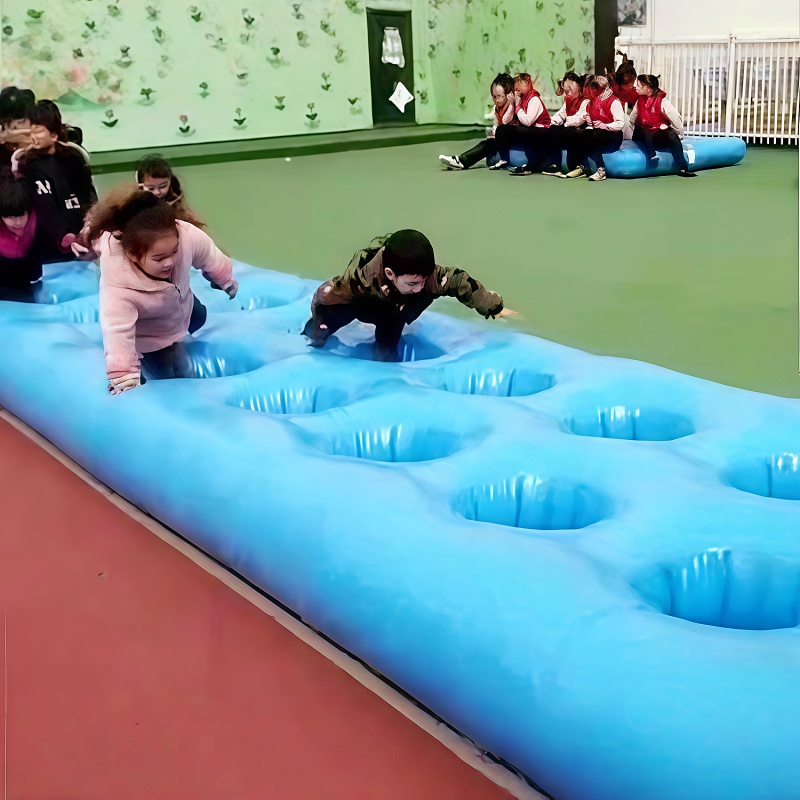 Kids Outdoor Obstacle Course Equipment - Opblaasbare sportspelattributen, buitenobstaclebaan voor kinderen, kleuterschool