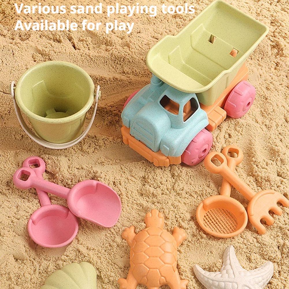 Kids Outdoor Mud Kitchen - 7-delige strandzandspeelgoedset voor kinderen Zomer buitenplezier