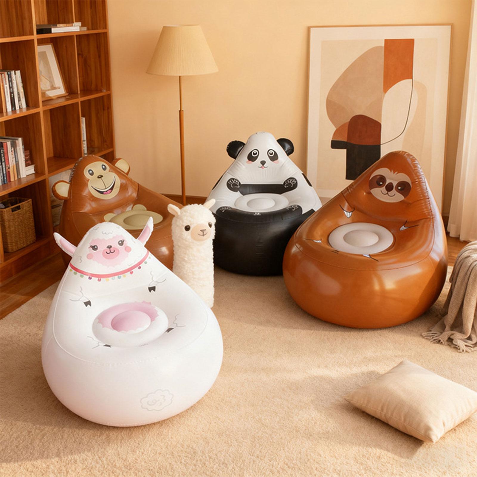 Kids Outdoor Lounge Furniture - Opblaasbare Luie Bank Kids Cartoon Bank