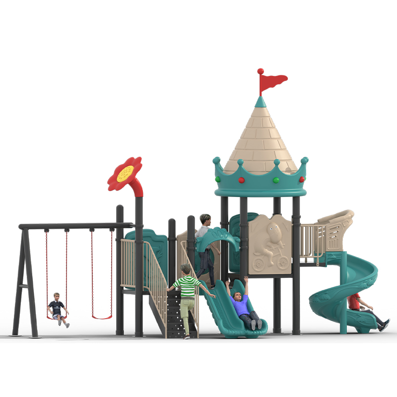 Kids Outdoor Yard Equipment - EO-Castle Thema Buitenspeeltoestellen voor Kinderen met