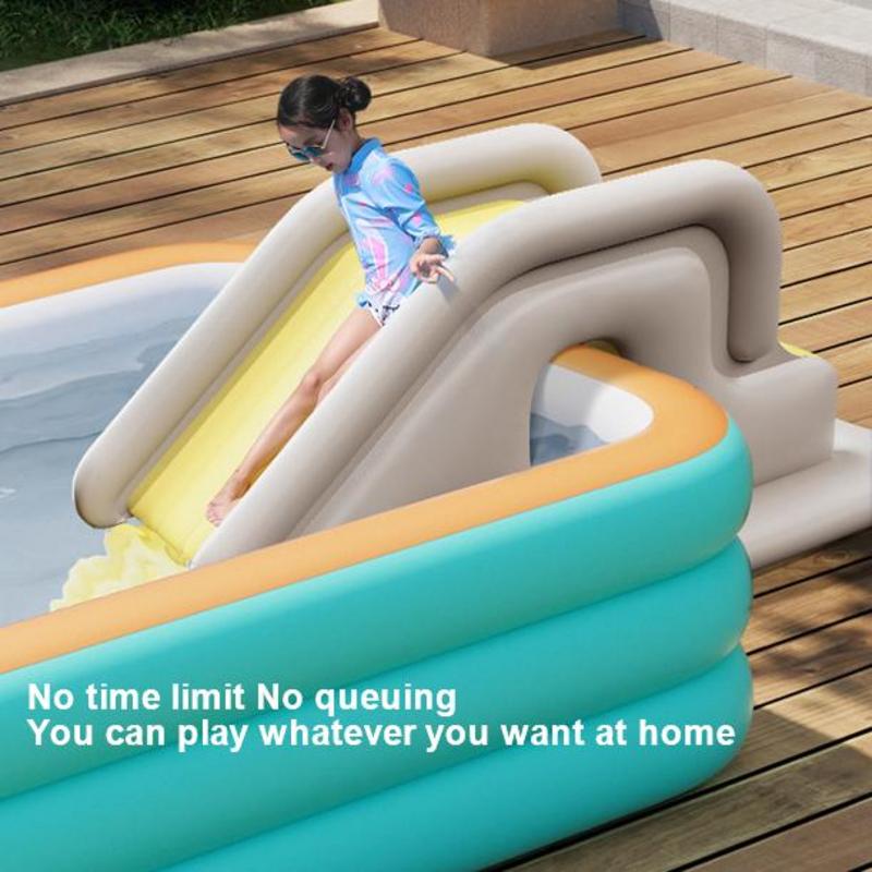 Kids Outdoor Playground - Opblaasbare Waterglijbaan Kinderen Zwemmen Water Spelen