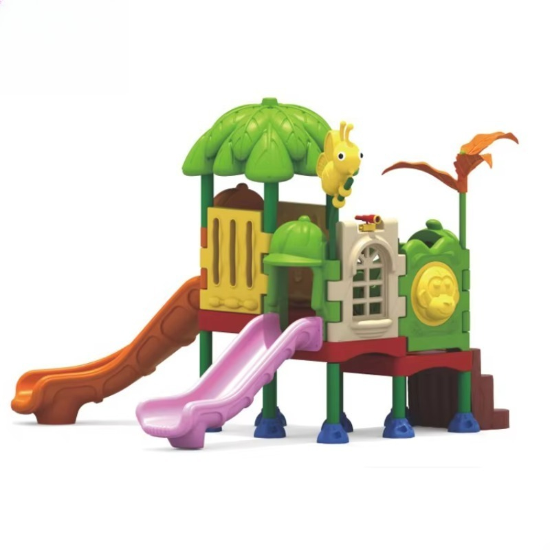 Kids Outdoor Playground - Interactieve Familie Speelgoed Duurzame Buitenspeelplaats Glijbanen
