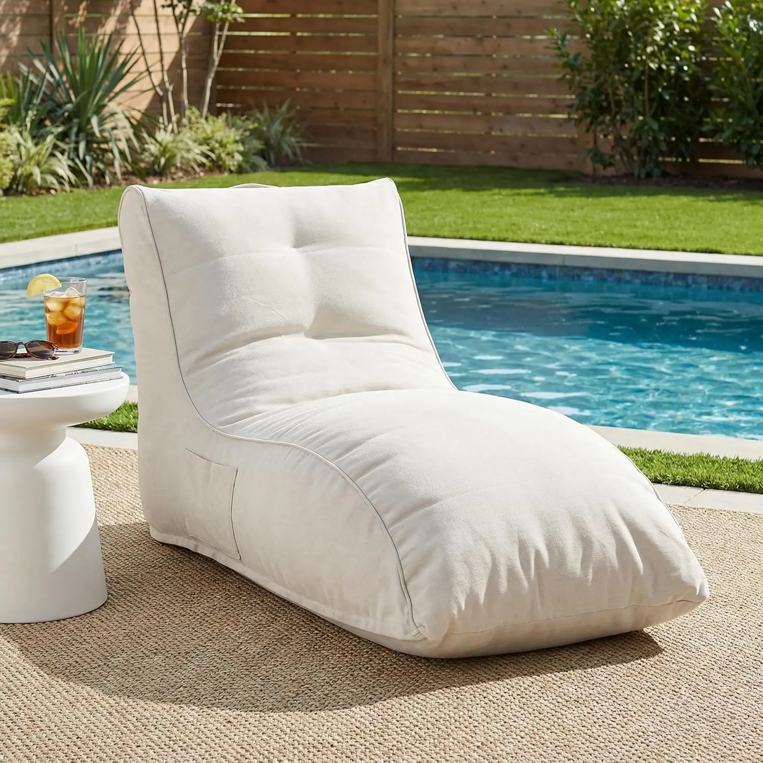 Kids Outdoor Bean Bag - Ethel Buiten Zitzak, Stoffen Zitzak Lounger