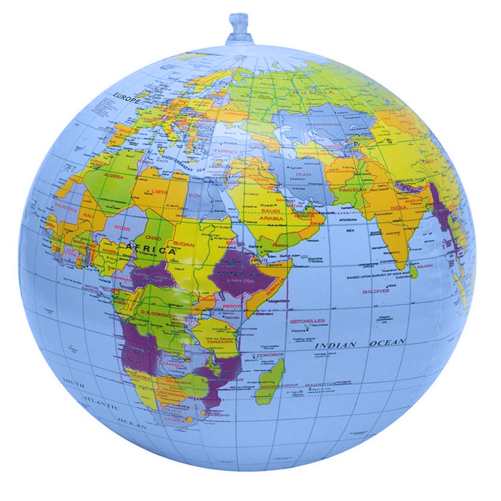 Outdoor Kids In An Inside World - 90CM Opblaasbare Earth World Geography Globe