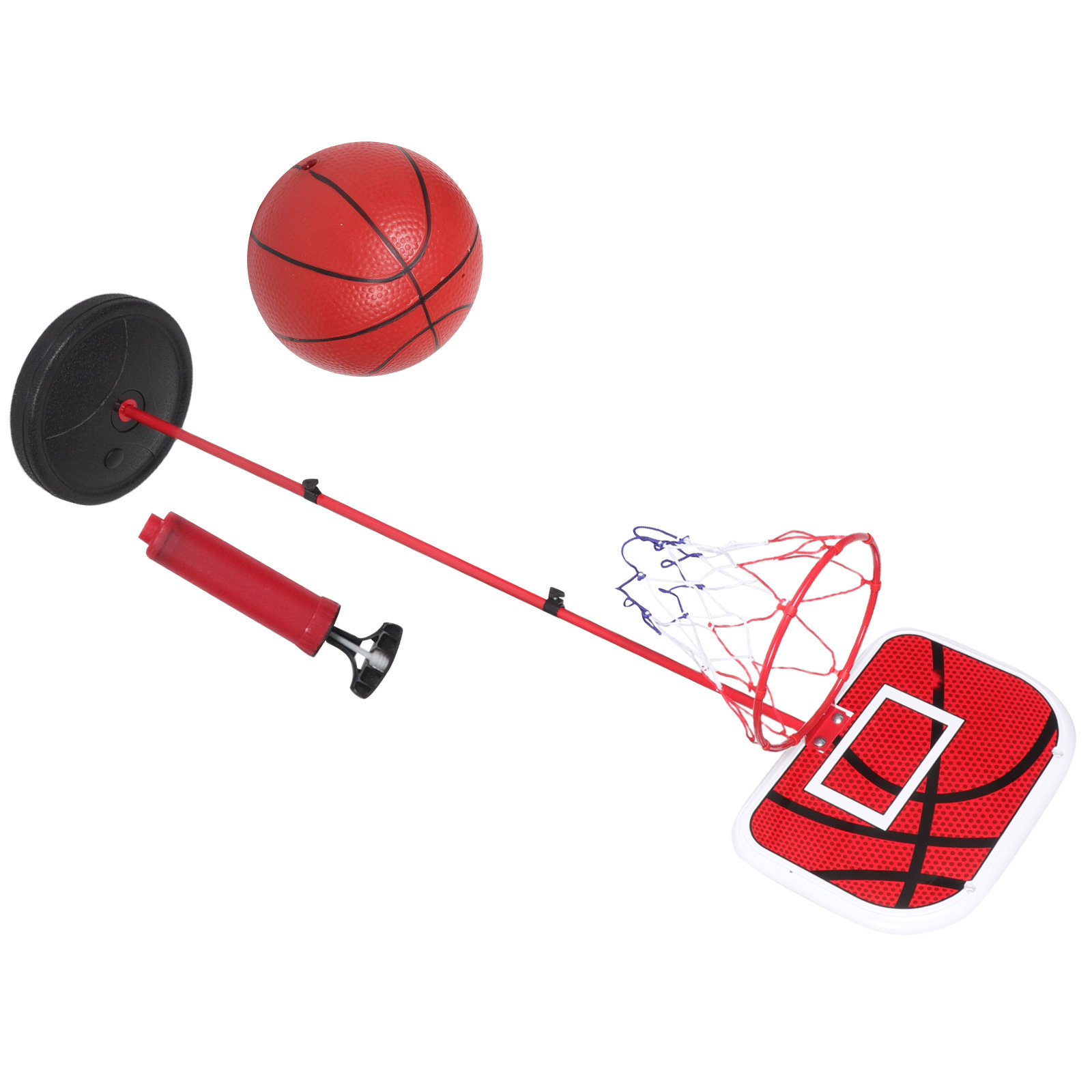 Basketball Hoop Outdoor - 1Set basketbalring, in hoogte verstelbare ijzeren