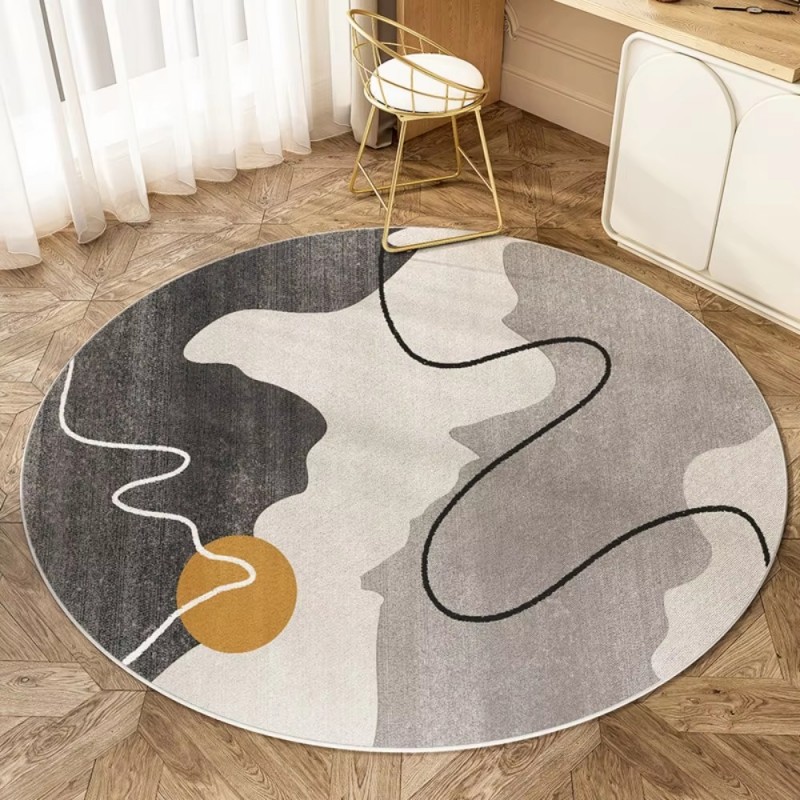 Kids Outdoor Lounge Furniture - VIKAMA Scandinavisch abstract rond vloerkleed, voor