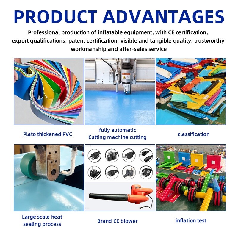 Opblaasbare sportspelattribute - Kids Outdoor Obstacle Course Equipment recensie en prijs