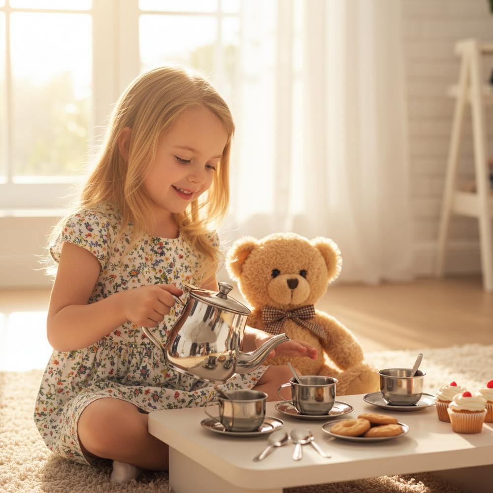 Kinderen RVS Theeservies Speel - Kids Outdoor Kitchen Diy recensie en prijs