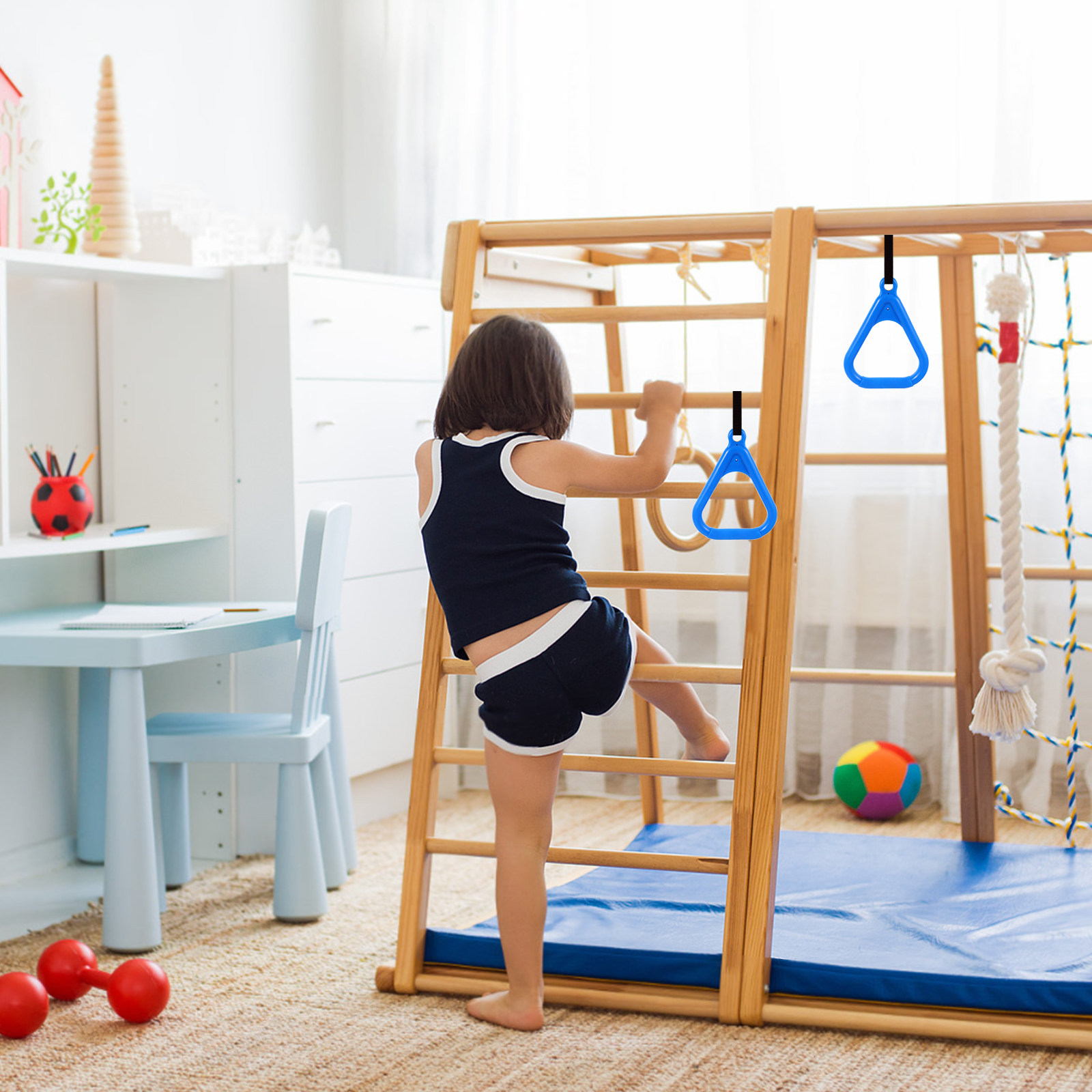 2 stuks klimringen voor kinder - Kids Outdoor Obstacle Course Equipment recensie en prijs