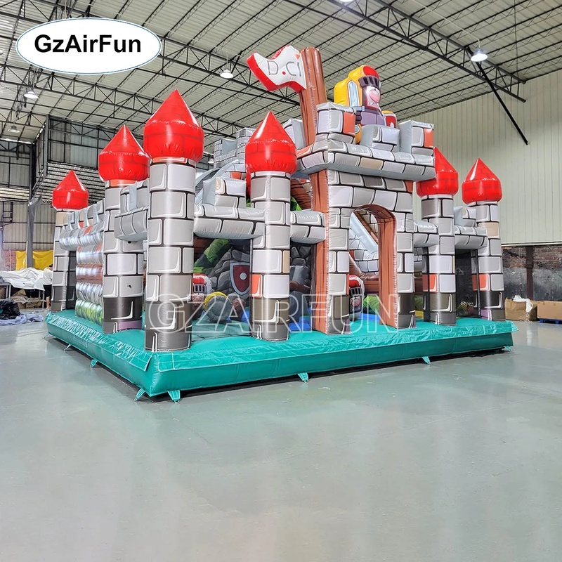 Commerciële PVC Kasteel Spring - Kids Outdoor Obstacle Course Equipment recensie en prijs
