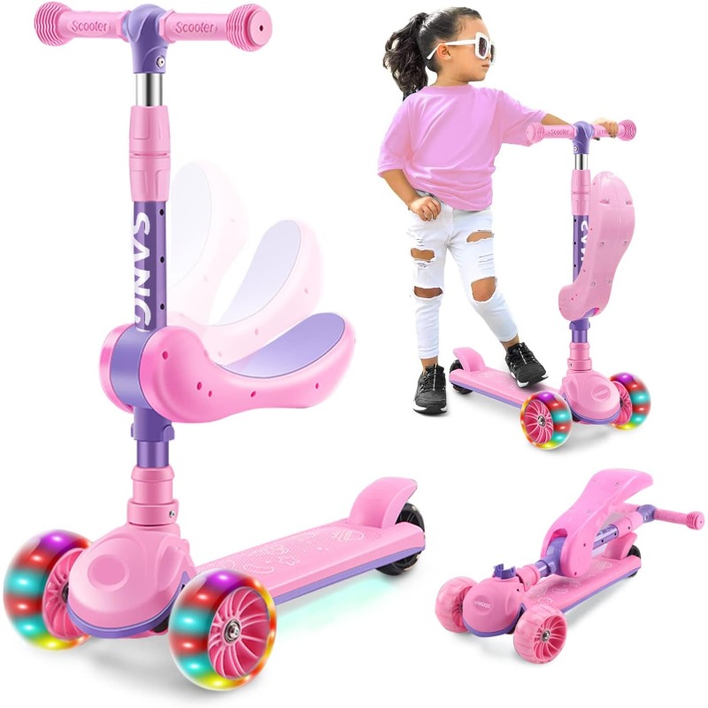 2-in-1 kinderkick-scooter met  - Kids Outdoor Lights recensie en prijs