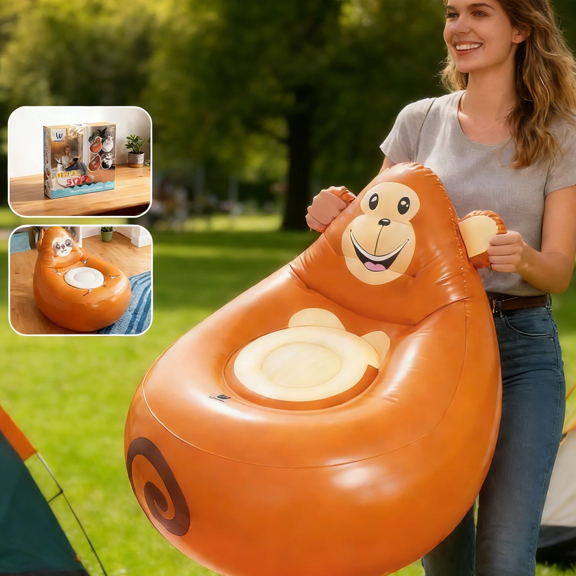 Opblaasbare Luie Bank Kids Car - Kids Outdoor Lounge Furniture recensie en prijs