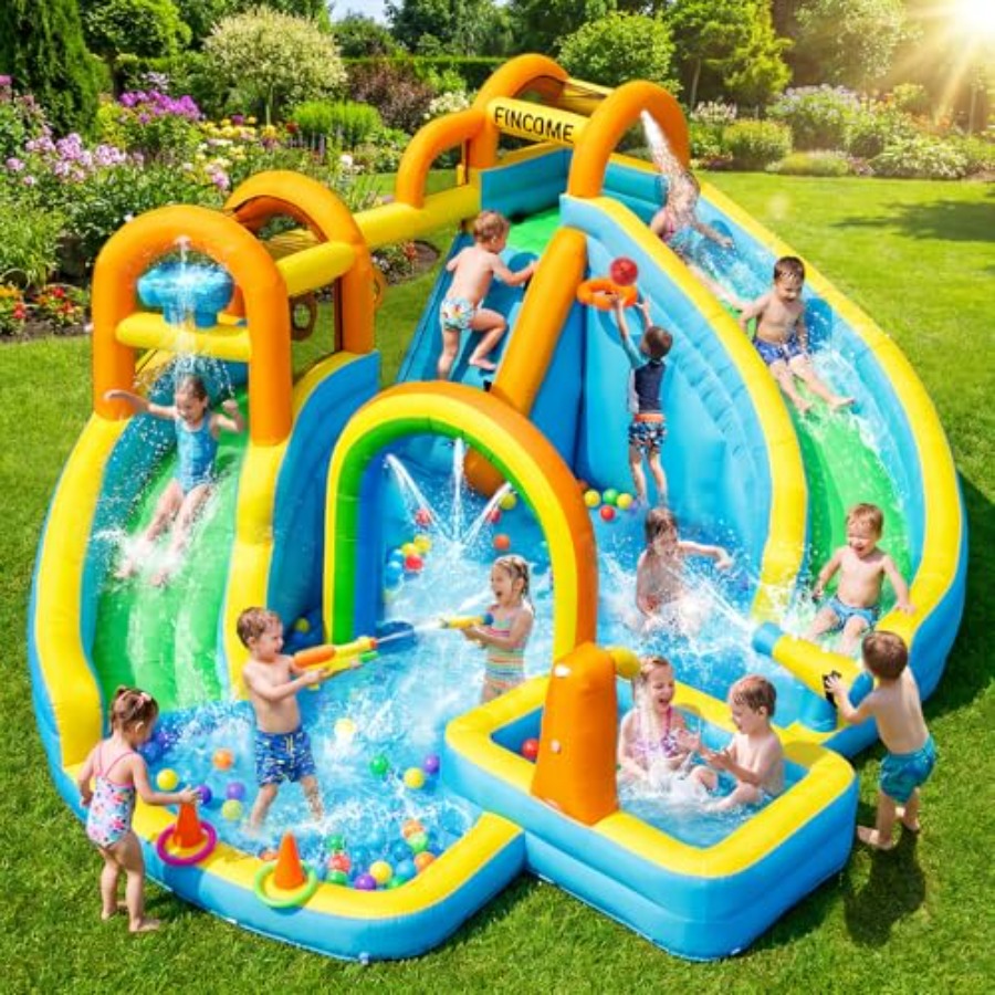 Opblaasbaar waterglijbaanpark  - Kids Outdoor Water recensie en prijs