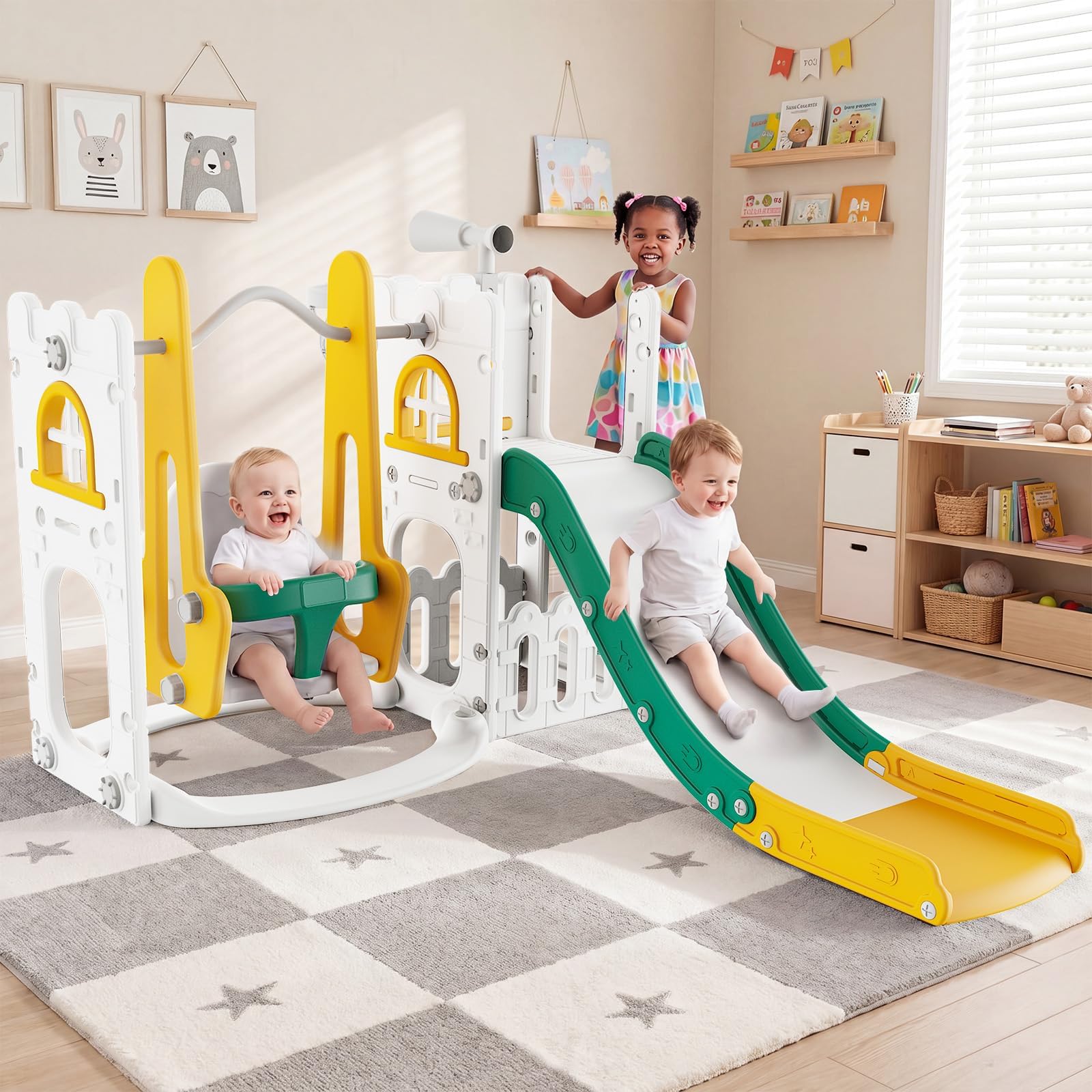7-in-1 peuterglijbaan en schom - Kids Outdoor Playground recensie en prijs