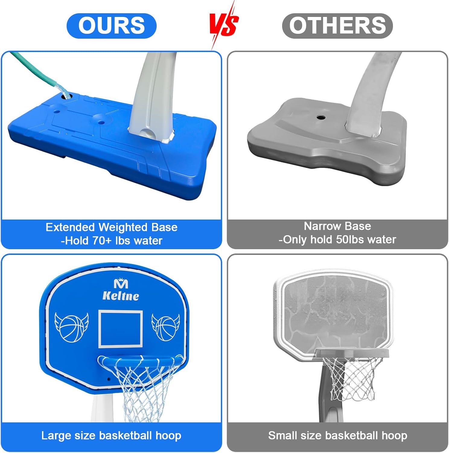 Grote basketbalring voor zwemb - Basketball Hoop Outdoor recensie en prijs