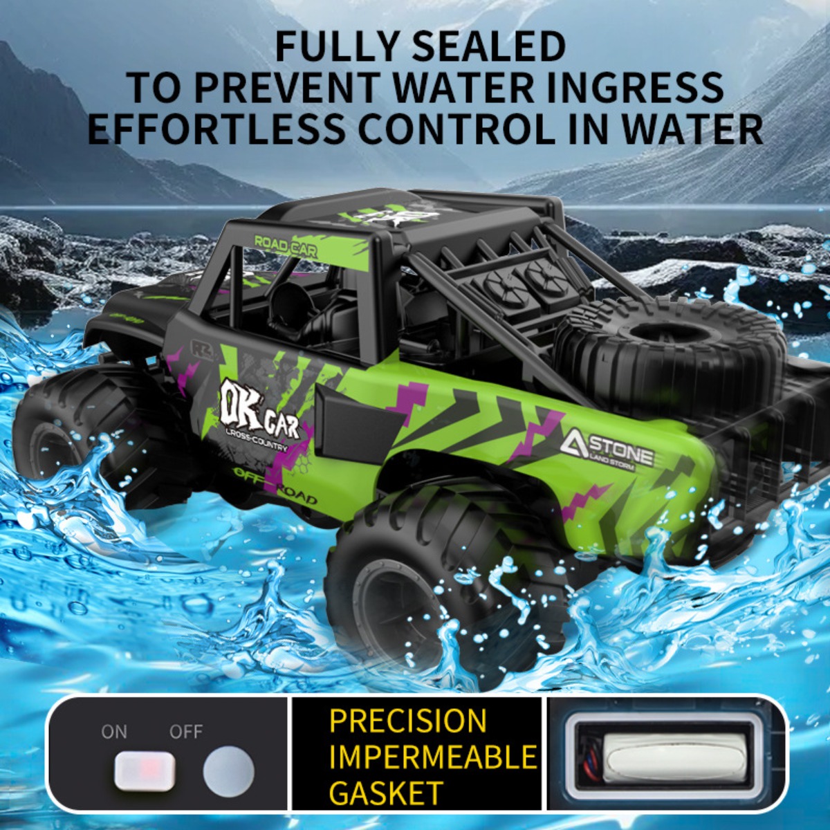 Amfibische RC auto 4WD terrein - Kids Outdoor Vehicles recensie en prijs
