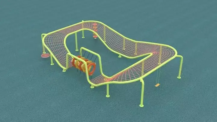 Klimtunnel van kunststof touw, - Kids Outdoor Yard Equipment recensie en prijs