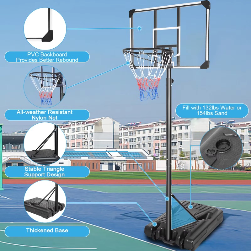 Draagbaar, hoogteverstelbaar e - Basketball Hoop Outdoor recensie en prijs