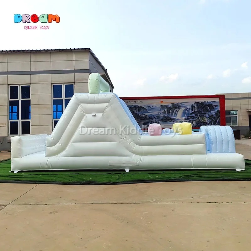 Commerciële opblaasbare glijba - Kids Outdoor Obstacle Course Equipment recensie en prijs
