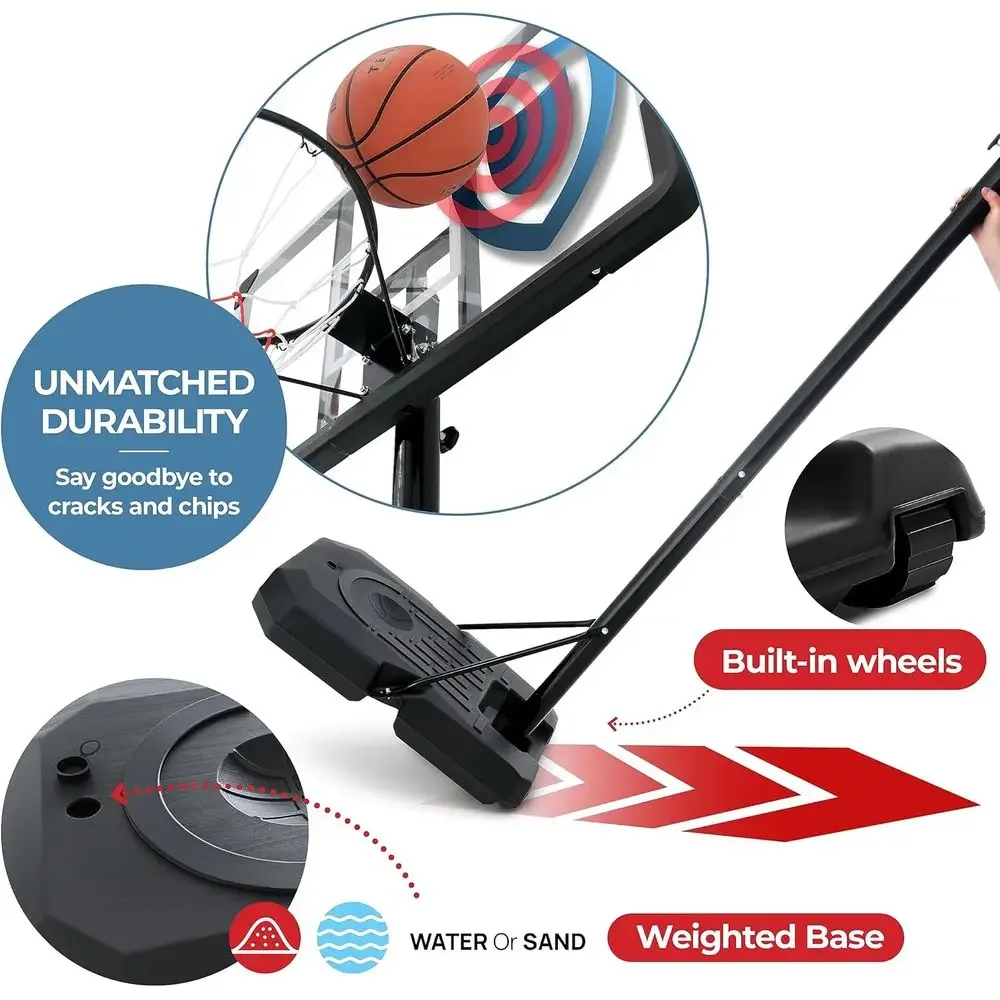 Verstelbaar 44 inch onbreekbaa - Basketball Hoop Outdoor recensie en prijs