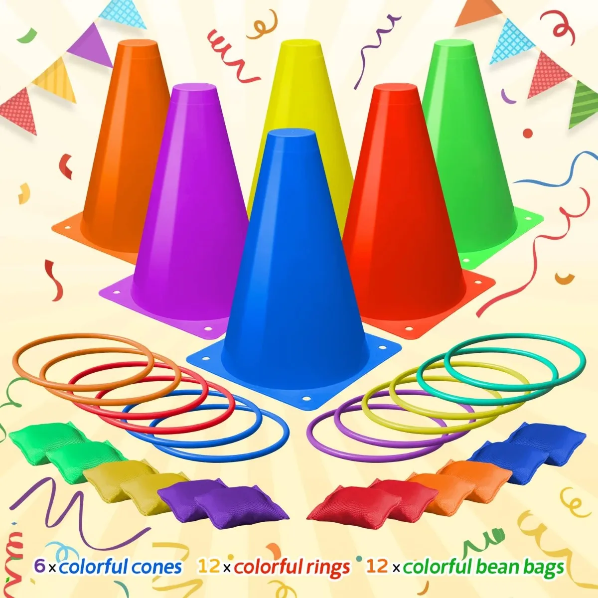 3 in 1 Zacht Plastic Kegels Zi - Kids Outdoor Bean Bag recensie en prijs