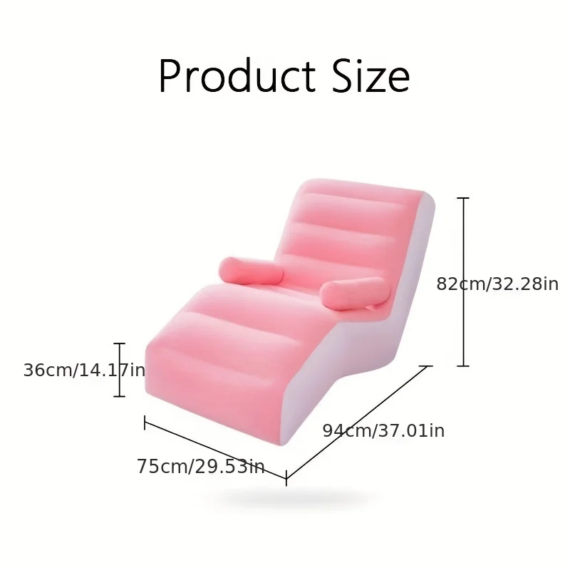 Opblaasbare Luie Bank Flocking - Kids Outdoor Lounge Furniture recensie en prijs